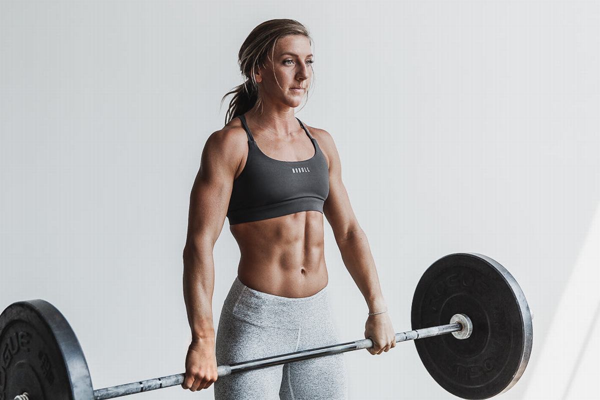 Nobull Women's Sports Bras Dark Grey | Australia (XI9417)